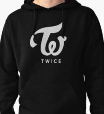 twice silver logo Pullover Hoodie