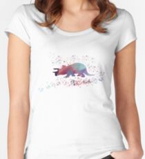 Triceratops Women's Fitted Scoop T-Shirt
