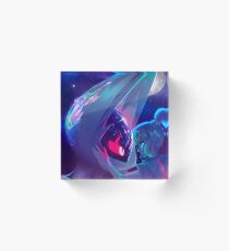 Lunala and Lillie Pokémon Moon Acrylic Block
