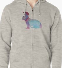 Hase Hoodie mit Reißverschluss