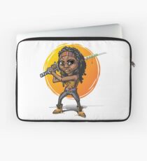 Michonne-Karikaturart Laptoptasche