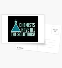 Chemists Have All The Solutions Postcards