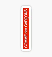 sticker comme des garcons