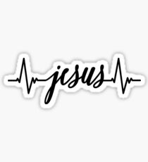 Jesus Heartbeat Sticker