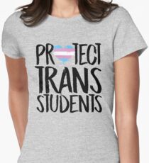 Protect Trans Students Women's Fitted T-Shirt