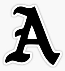GOTHIK: "A" Sticker
