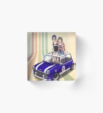Chloe and Max Hit the Road v2 Acrylic Block