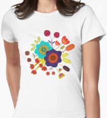 Magical night garden Women's Fitted T-Shirt
