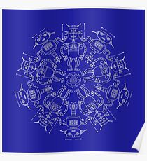 Blue print Poster