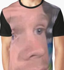 Camiseta gráfica chico blanco parpadeando