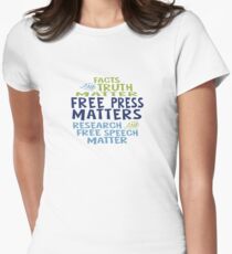 Free Press Matters Women's Fitted T-Shirt