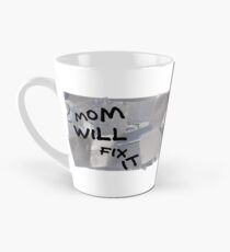 Duct Tape Coffee Mug - Mom Will Fix It - Best Funny Birthday, Mother's Day Gift for Mom, Grandma, Grandmother, Aunt Tall Mug