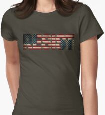 'RESIST' USA Protest Flag Women's Fitted T-Shirt