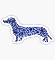 Art of Dachshund - Dachshund Lover Purple Sticker