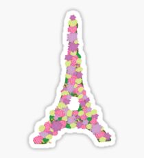 Flower Eiffel Tower Sticker