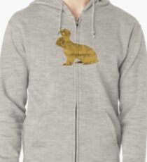 Hase Hoodie mit Reißverschluss