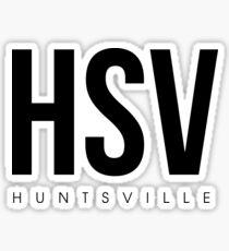 HSV - Huntsville Airport Code Sticker