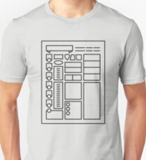 Character Sheet - Dungeons & Dragons Line Art Series Unisex T-Shirt