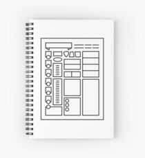 Charakterblatt - Dungeons & Dragons Line Art Series Spiralblock