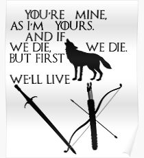 Game of Thrones - Jon Snow and Ygritte Poster