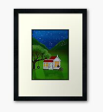 "Hold on Kitty" Framed Print