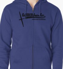 addicted to gliding Zipped Hoodie