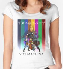 Camiseta entallada de cuello ancho Vox Machina Assemble