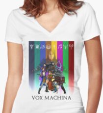 Vox Machina Assemble Women's Fitted V-Neck T-Shirt