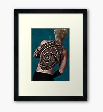 give your back to me - tattoo version Framed Print