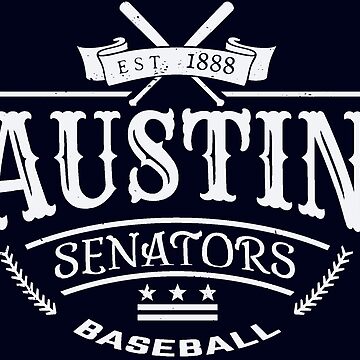 Printify Austin, Tx. Senators (1888) Baseball Tee White / 2XL