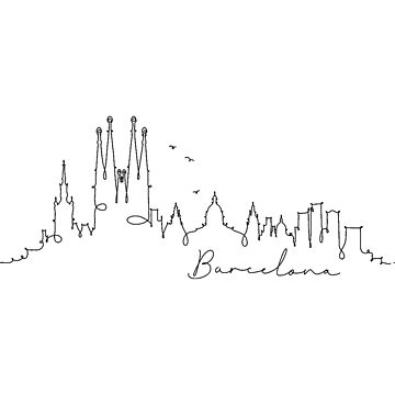 Single continuous line drawing of Las Vegas city skyline, USA