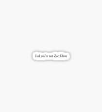 Zac Efron Sticker