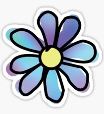 Multi Color Daisy Flower Sticker