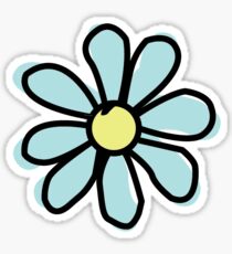 Aqua Flower Sticker