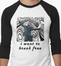 MORIARTY BREAK FREE - NOT FOR DARK CLOTHING Men's Baseball ¾ T-Shirt