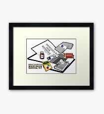 Desert Island Survival Kit Framed Print