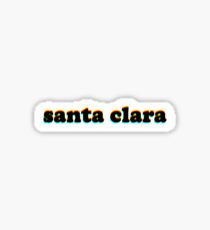 Santa Clara Glitch Sticker