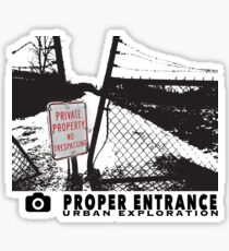 URBEX ENTER HERE Sticker