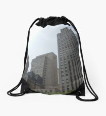 soaring scrapers Drawstring Bag