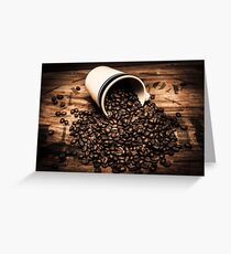 Coffee bar advertisement Greeting Card