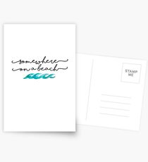 somewhere on a beach Postcards