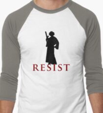 Star Wars Leia: Resist Color Men's Baseball ¾ T-Shirt