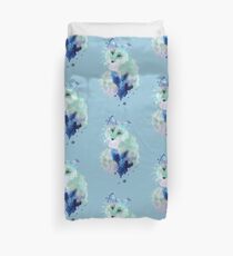 Eisblaues Aquarell Fox Bettbezug