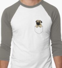 Pocket Pug Men's Baseball ¾ T-Shirt
