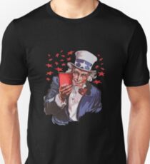 Uncle Sam Solo Cup American College Party Drinking Alcohol Unisex T-Shirt