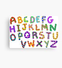 Alphabet Metal Print