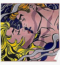 Roy Lichtenstein Kuss Poster