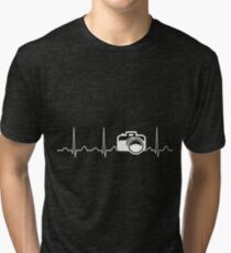 Camera Heartbeat Tri-blend T-Shirt