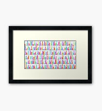 Pi Mosaic Watercolour Framed Print