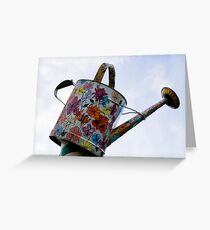 Watering can Greeting Card
